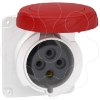 Imagem de PratiKa socket - fast - straight - 32A - 3P + E - 380...415 V AC - panel