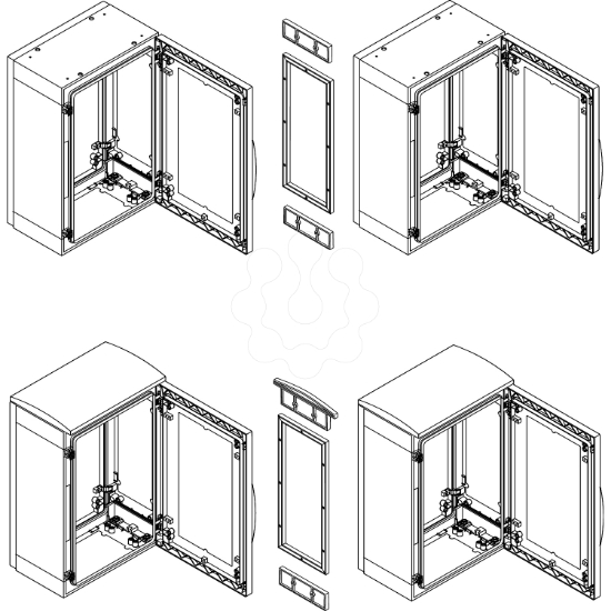 Imagem de Additional aesthetic trim kit for coupling versPLA or PLAZ without canopy D420mm