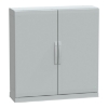 Imagem de Floor standing encl.polyester vers.PLAZ w/plinth open bottom 1000x1000x320 IP54