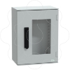 Imagem de wall-mounting encl. polyester monobloc IP66 430x330x200mm 3p.lock glazed door