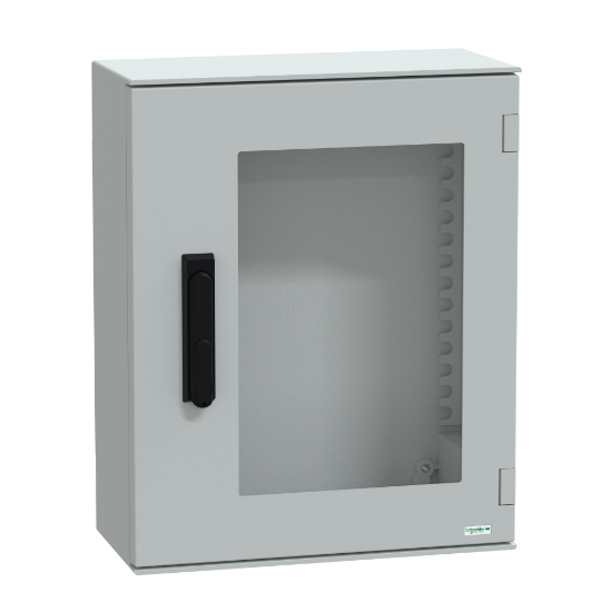 Imagem de wall-mounting encl. polyester monobloc IP66 530x430x200mm 3p.lock glazed door