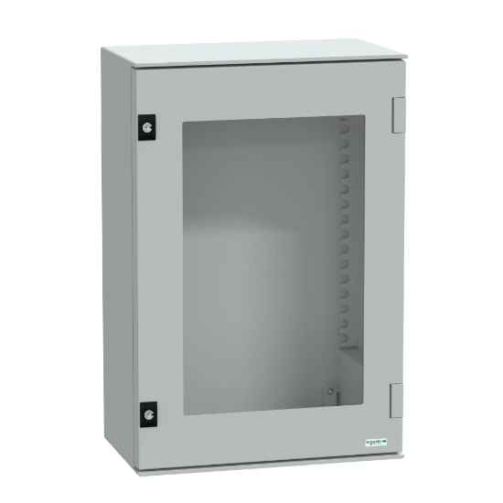 Imagem de Armario de montagem na parede em poliester monobloco IP66 H647xW436xD250mm porta envidracada
