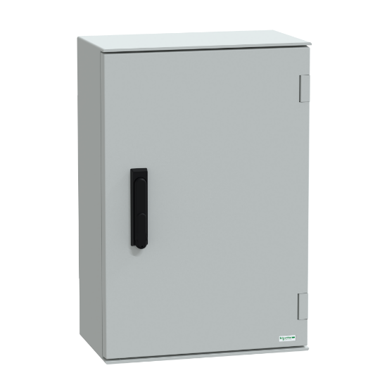 Imagem de Armario de montagem na parede em poliester monobloco IP66 H647xW436xD250mm bloqueio de 3 pontos
