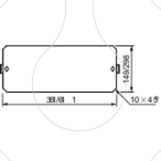 Imagem de Mount plate galvanised steel for DLP height=1raw in PLAenclosure W750mm