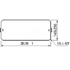 Imagem de Mount plate galvanised steel for DLP height=1raw in PLAenclosure W750mm