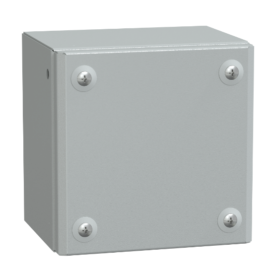 Imagem de Metal industrial box plain door H150xW150xD120 IP66 IK10 RAL 7035