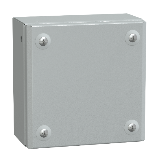 Imagem de Metal industrial box plain door H150xW150xD80 IP66 IK10 RAL 7035