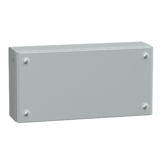 Imagem de Metal industrial box plain door H150xW300xD80 IP66 IK10 RAL 7035