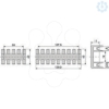 Imagem de Set of 10 cable supports made of plastic length 75mm.