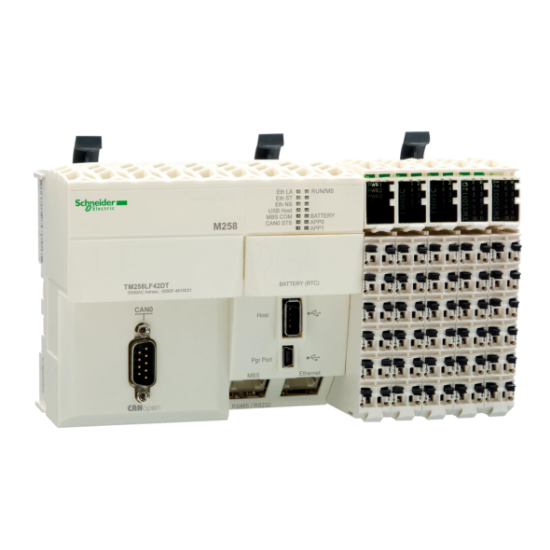 Imagem de Base compacta M258 - 42 E/S - 24 V DC - CANopen