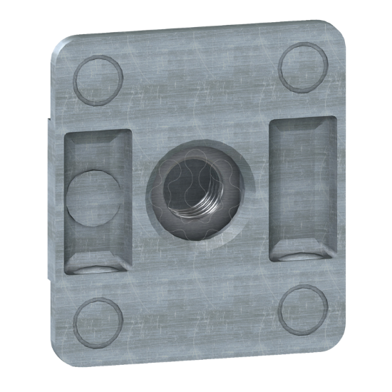 Imagem de Serrated quarter-turn sliding nut - M8. Supply: 10 units