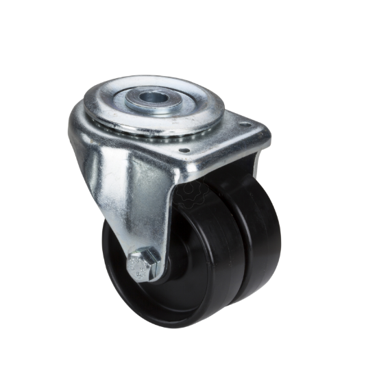 Imagem de 4 enclosure casters double roller - maximum load: 160kg per caster - 92 mm
