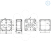 Imagem de PC box IP66 IK08 RAL7035 Int.H105W105D55 Ext.H116W116D62 opaque PC cover H10