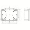 Imagem de ABS box IP66 IK07 RAL7035 Int.H175W105D80 Ext.H192W121D87 Opaque cover H20