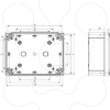 Imagem de ABS box IP66 IK07 RAL7035 Int.H175W105D80 Ext.H192W121D87 Opaque cover H20