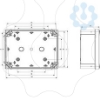 Imagem de ABS box IP66 IK07 RAL7035 Int.H175W105D80 Ext.H192W121D87 Opaque cover H20