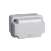 Imagem de ABS box IP66 IK07 RAL7035 Int.H105W65D85 Ext.H117W74D94 Opaque cover H40