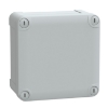Imagem de ABS box IP66 IK07 RAL7035 Int.H105W105D55 Ext.H116W116D62 Opaque cover H10