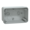 Imagem de ABS box IP66 IK07 RAL7035 Int.H105W65D85 Ext.H117W74D94 Opaque cover H40