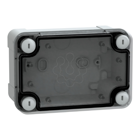 Imagem de ABS box IP66 IK07 RAL7035 Int.H125W80D65 Ext.H138W93D72 Transp.cover H20