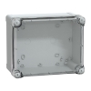 Imagem de ABS box IP66 IK07 RAL7035 Int.H225W175D120 Ext.H241W194D127 Transp.cover H40