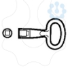 Imagem de Square lock insert 6mm for Spacial CRN or Thalassa PLM enclosures.