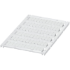 Imagem de MARKING CARD WITH 6 STRIPS 5MM UNPRINTED 72 CHARACTERS WHITE