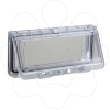 Imagem de Plastic window with hinged transparent cover. IP 65 L78xW130xD25mm.