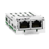 Imagem de carta de comunicacao CANopen Daisy Chain com 2 tomadas RJ45