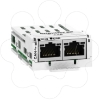 Imagem de carta de comunicacao CANopen Daisy Chain com 2 tomadas RJ45