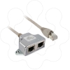 Imagem de Modbus derivacao T  com cabo integrado - 1 m - 1xRJ 45 macho e 2xRJ45 femea