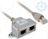 Imagem de Modbus derivacao T  com cabo integrado - 1 m - 1xRJ 45 macho e 2xRJ45 femea