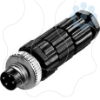 Imagem de 1 conector para desconexao do torque de saida - 1 conector M8 4 pins