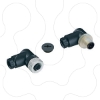 Imagem de connector kits for CANopen/RS485   1 macho 1 conector femea M12 + cap M12