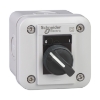 Imagem de Estacao de controlo xal-e - selector interruptor 2 posiciones - blanco - 1 no + 1 nc - o-i