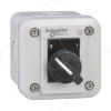 Imagem de Estacao de controlo xal-e - selector interruptor 2 posiciones - blanco - 1 no + 1 nc - o-i
