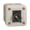 Imagem de Estacao de controlo xal-e - selector interruptor 2 posiciones - blanco - 1 no + 1 nc - o-i