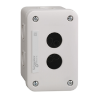 Imagem de Estacao de controlo vazia - cinzento claro - 2 recortes - ip54 - para xb7 o 22 mm