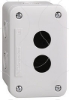 Imagem de Estacao de controlo vazia - cinzento claro - 2 recortes - ip54 - para xb7 o 22 mm