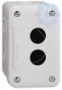 Imagem de Estacao de controlo vazia - cinzento claro - 2 recortes - ip54 - para xb7 o 22 mm