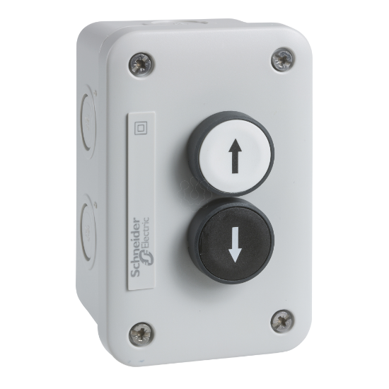 Imagem de Estacao de controlo xal-e - branco botao 1 no + preto pusbutton 1 nenhum