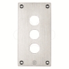 Imagem de Placa frontal perfurada - xap-e - metal - 3 aberturas horizontais