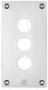 Imagem de Placa frontal perfurada - xap-e - metal - 3 aberturas horizontais