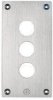 Imagem de Placa frontal perfurada - xap-e - metal - 3 aberturas horizontais