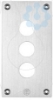Imagem de Placa frontal perfurada - xap-e - metal - 3 aberturas horizontais
