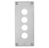 Imagem de Placa frontal perfurada - xap-e - metal - 4 aberturas horizontais