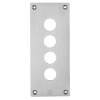 Imagem de Placa frontal perfurada - xap-e - metal - 4 aberturas horizontais