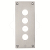 Imagem de Placa frontal perfurada - xap-e - metal - 4 aberturas horizontais