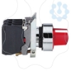 Imagem de Interruptor selector iluminado vermelho o 22 manipulo 2 posic. - 24 v - 1no+1nc