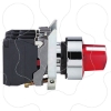 Imagem de Interruptor selector iluminado vermelho o 22 manipulo 2 posic. - 24 v - 1no+1nc